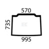 Vitre de cabine NEW HOLLAND 87381258