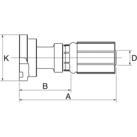 Raccord à sertir GATES 8G10FLK