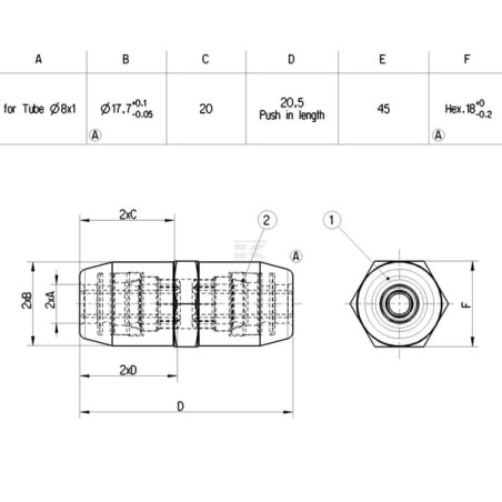 Raccord WABCO 8938030370