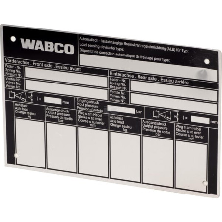 Étiquette WABCO 8991446304