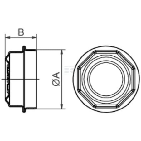 Bouchon de roue ADR 9RT80T