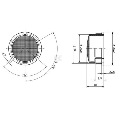 Filtre à tamis VALEO 9910041