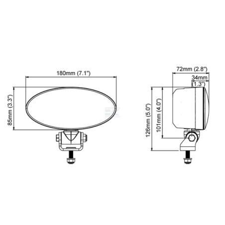 Phare de travail LED NORDIC LIGHTS 985407B