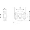 Raccord vissé OLEO TECNICA AFC316G16