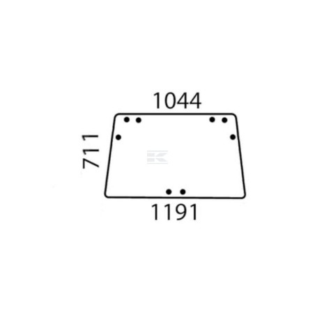 Vitre JOHN DEERE AL70094