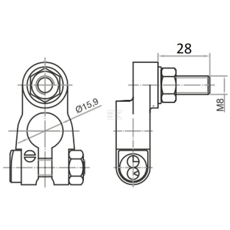 Borne de batterie filetée UNBRANDED BA5002
