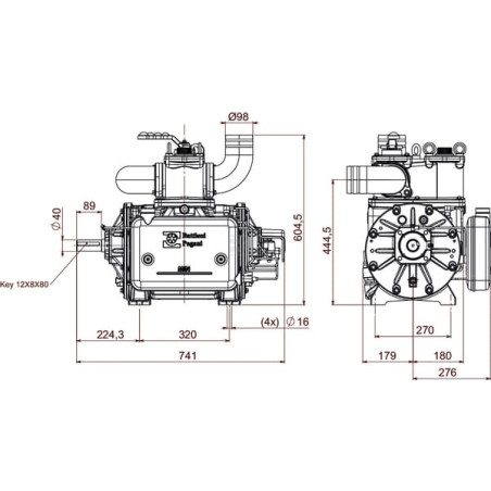 Joint de poulie BATTIONI PAGANI BALLAST16500P