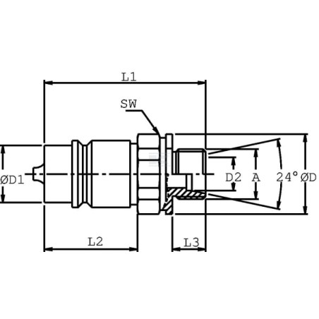 Raccord rapide DNP B300HP082L0814