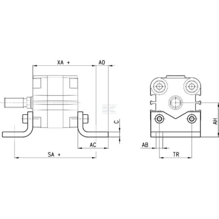 Fixation CAMOZZI B3140