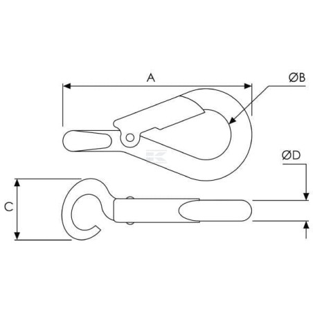 Mousqueton UNIVERSEL AZ500105