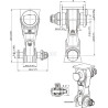 Chapes avec frein BALTROTORS BR22KS