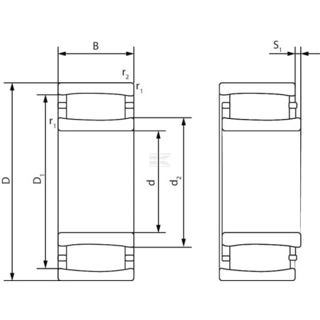 Roulements à rouleaux côniques SKF C2317K