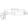 Vérin à gaz STABILUS CA0267RJ
