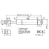 Vérin à gaz STABILUS CA0156RA