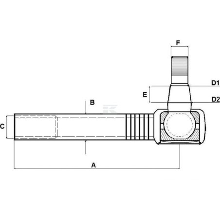 Rotule de direction CARRARO CI048978
