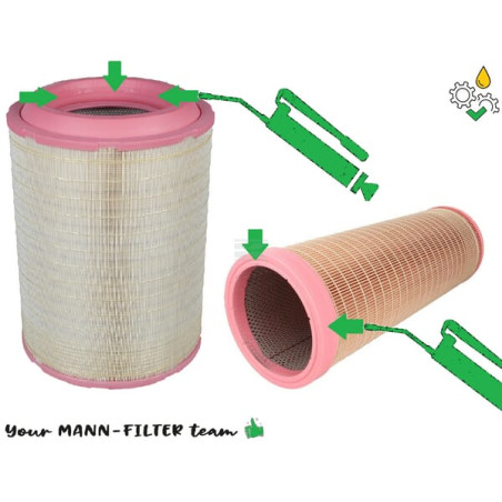Filtre à air MANN-FILTER CF181902