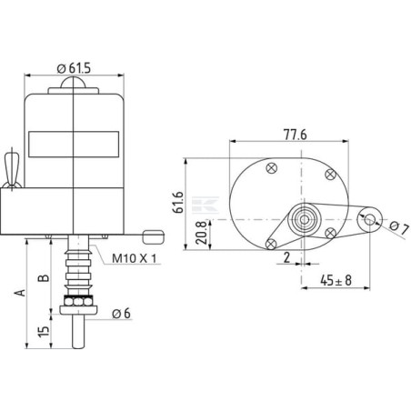 Moteur d'essuie-glace UNIVERSEL CA503772446