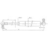 Vérin à gaz STABILUS CA376676