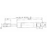 Vérin à gaz STABILUS CA711616