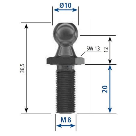 Boulon STABILUS CA8442LT