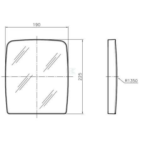 Verre de rétroviseur SMAT NORD CA7407D45