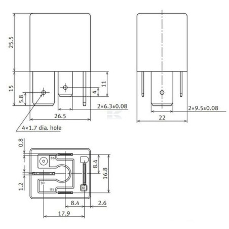 Relais UNIVERSEL CB1AH12V