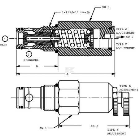Clapet DANFOSS CP2011B0AC