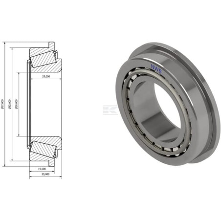 Roulement à rouleaux côniques UNIVERSEL DR0314922