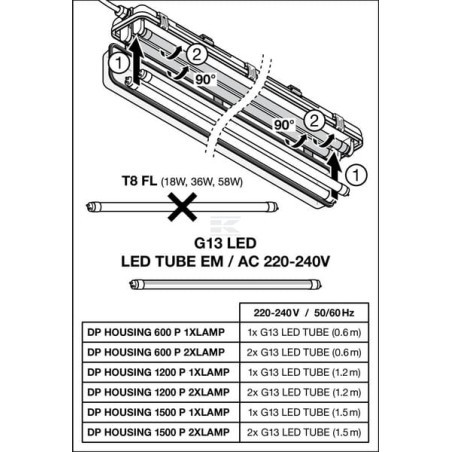 Boîtier LEDVANCE DP1200H2XG4