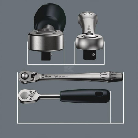 Jeu cliquet WERA DP004018