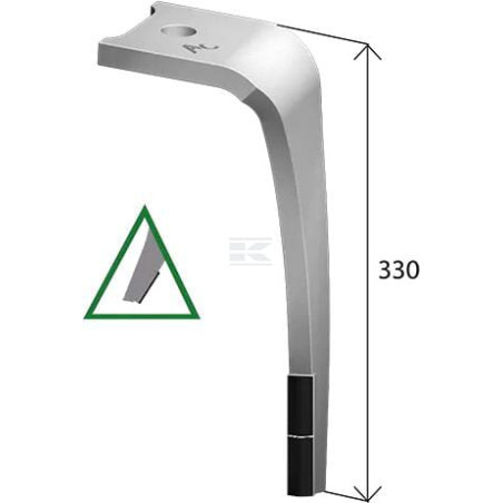Dent de herse AGRICARB DPO0220D