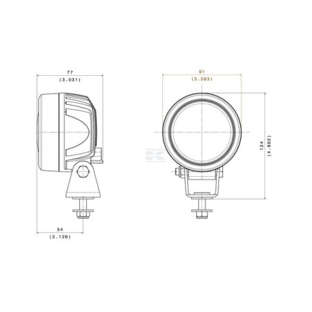 Phare de travail LED VIGNAL D14855