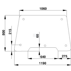 Pare-brise UNIVERSEL D7402