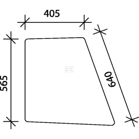 Vitre de porte UNIVERSEL D7102