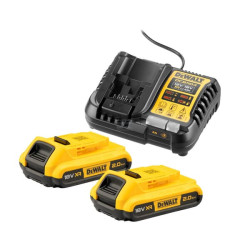 Kit de démarrage batterie DEWALT DCB1104D2QW