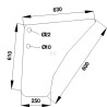 Vitre de porte UNIVERSEL D7103