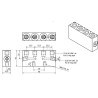 Bloc de distribution UNIVERSEL CWP414UNF90