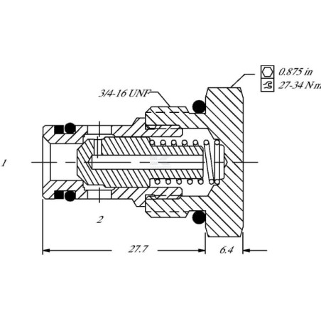 Clapet DANFOSS CV08NP03B350