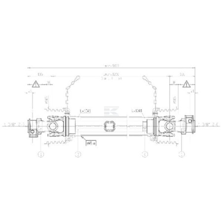 Arbre de transmission BONDIOLI&PAVESI CS4N121CE007007