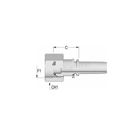 Raccord ALFAGOMMA DKRNS2516G2