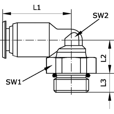 Raccord UNIVERSEL ECSS614NSF
