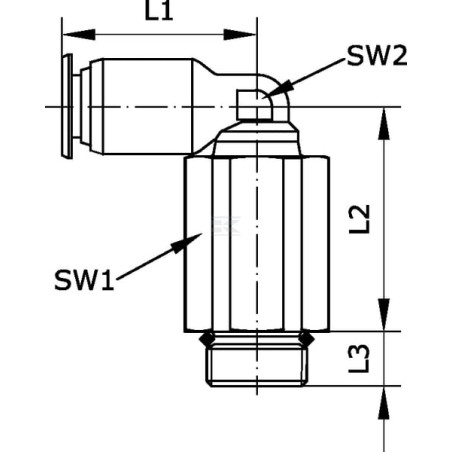 Raccord UNIVERSEL ECSSL518B