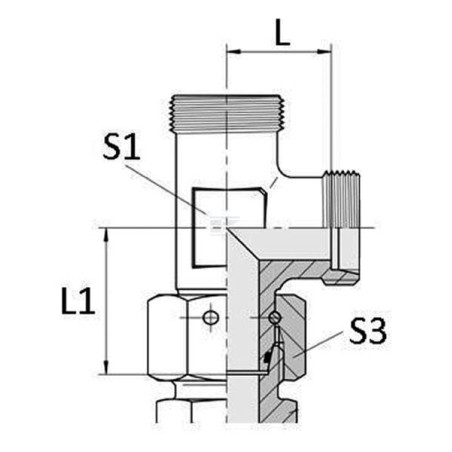 Té pivotant UNIVERSEL ELSD18LKR