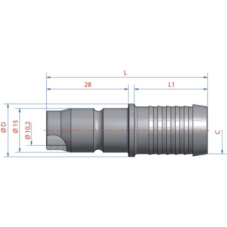 Raccord LÜDECKE ESACG8SS
