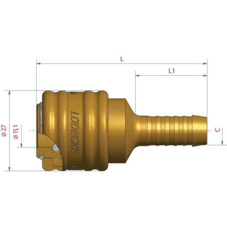 Raccord rapide LÜDECKE ESO9T