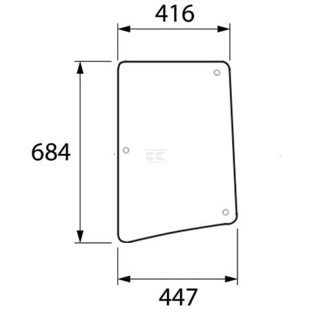Vitre latérale UNIVERSEL ER047311N