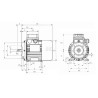 Moteur électrique UNIVERSEL EM71B2B3B14300IE2A