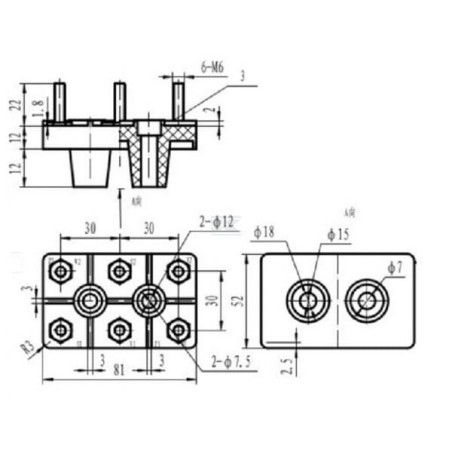 Barrette de connexion UNIVERSEL EM916007WGKR