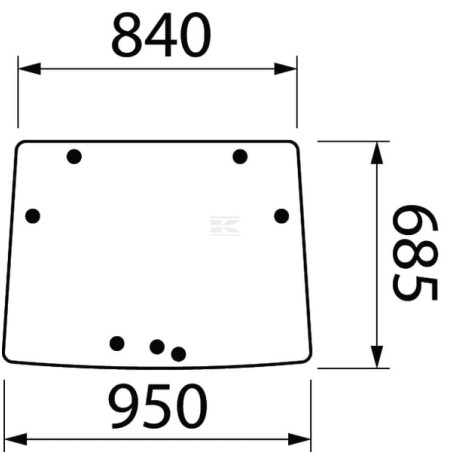 Pare-brise JOHN DEERE ER386119