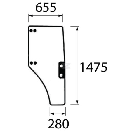Vitre de porte UNIVERSEL ER047313N